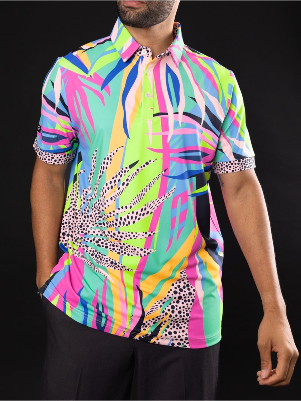 Sunday Swagger Men’s Lolla Signature Golf  Polo  Size 4 XL